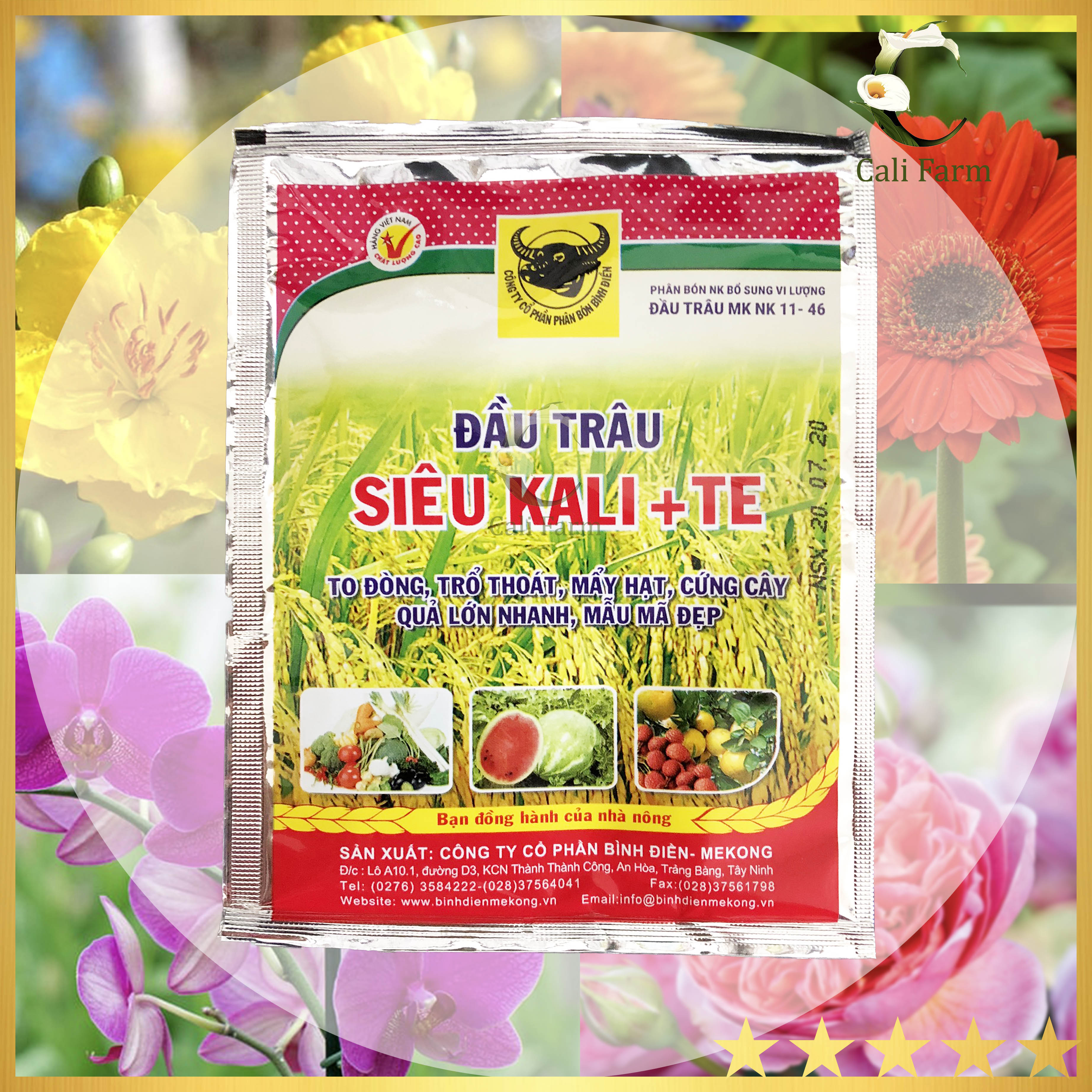 Phân bón lá đầu trâu siêu kali + te giúp quả lớn nhanh - đẹp - cứng cây