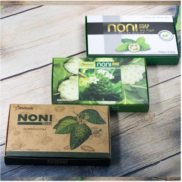 Xà bông Nhàu Noni soap gồm 6 bánh/ 1 set ( 100g/ bánh) - 노니 비누-각 6 개 / 100g