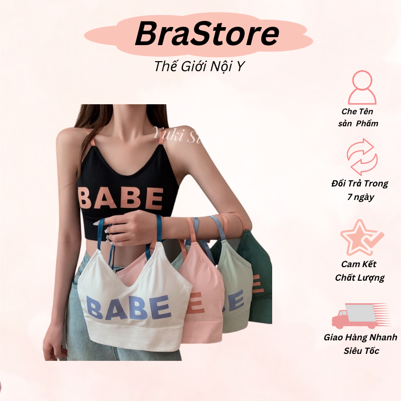 Áo bra nữ hở lưng nâng ngực nhẹ mẫu mới hot hit babe -brastore-