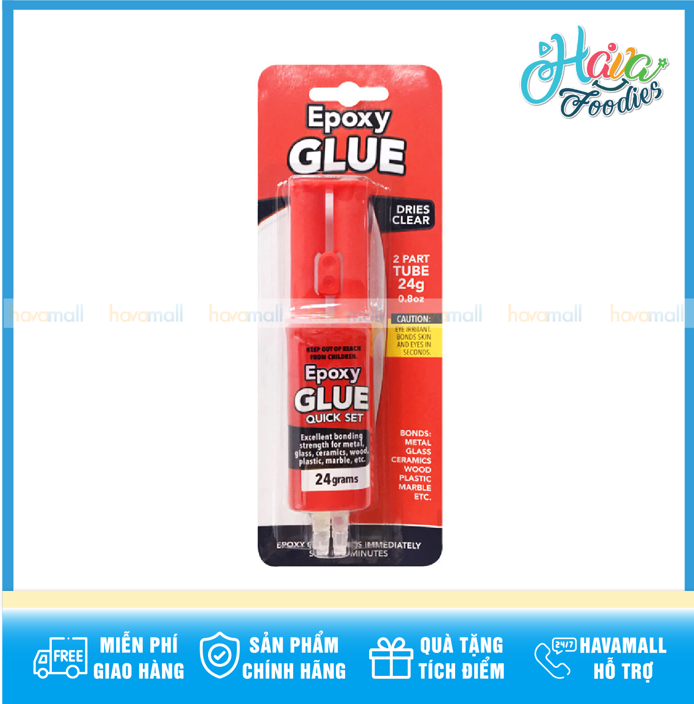 Keo nhựa epoxy 24g uncle bills – epoxy glue