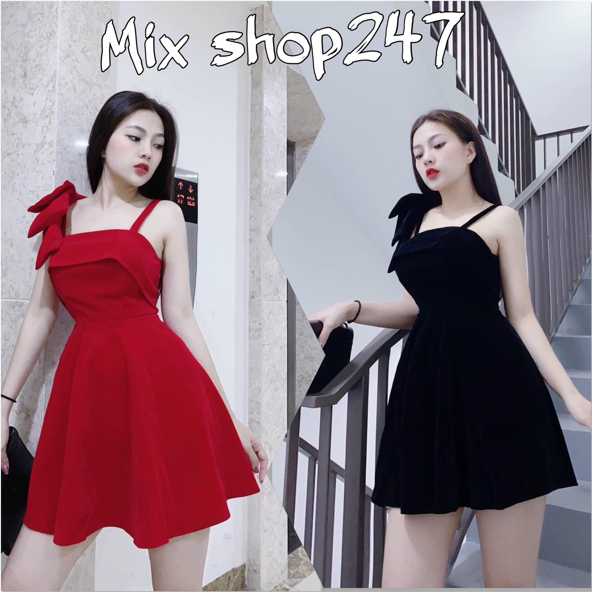 [HCM]ĐẦM VÁY NỮ 1 NƠ VAI CÓ MÚT NGỰC VẢI UMI ĐI TIỆC DẠ HỘI NỔI BẬT QUYẾN RŨ