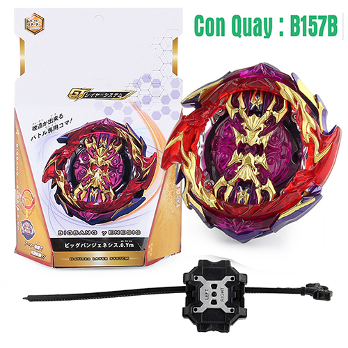 📌 đồ chơi con quay b157 kèm quay tay | con quay beyblade b157