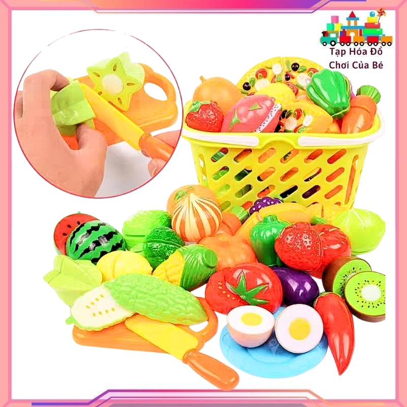 Đồ chơi rau củ quả cho bé đồ chơi cắt trái cây cắt củ quả cho trẻ em đồ chơi nhà bếp thú vị chất lượng·