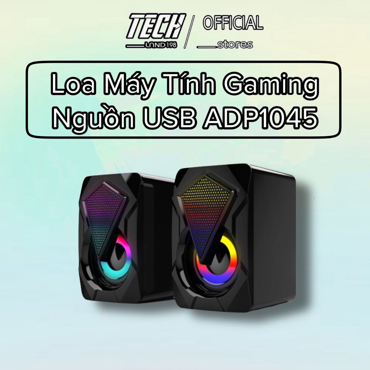 Loa Máy Tính Chơi Game Cắm Nguồn USB Hiệu Ứng Đèn LED  Âm Thanh HD Chất Lượng Cao - ADP1045 / 101Z