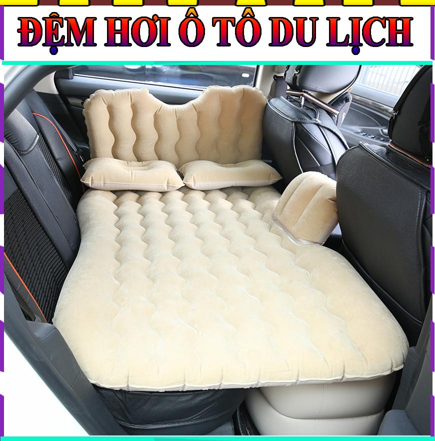 Đệm Nệm Hơi  ô Tô Nhập Khẩu Cao Cấp Mua Ngay Giường Đệm , Nệm Hơi Thông Minh Du Lịch Cho ôtô , Xe Hơi + Kèm Bơm Điện , Vòi Đa Năng Sử Dụng Được Trên xe ( Chất liệu vải dù siêu bền, không  bám bẩn Thời gian tháo lắp Đệm  nhanh đơn giản ).
