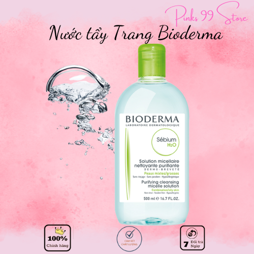 [ HOT ] Nước Tẩy Trang BIODERMA XANH 500ml- Nước Tẩy Trang cao cấp cho da dầu -Tẩy Trang Nhẹ Nhàng - Làm Sạch Và Làm Dịu Da - BẢO HÀNH 1 ĐỔI 1 [FREESHIP]