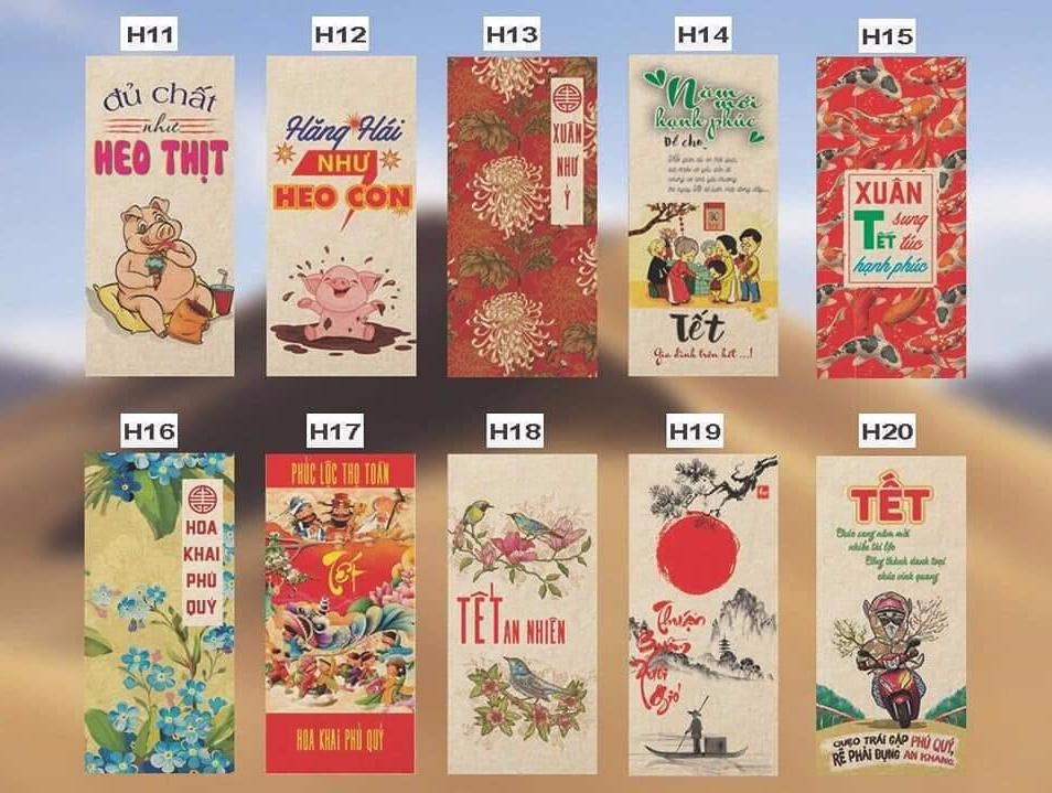 Combo 10 bao lì xì tết