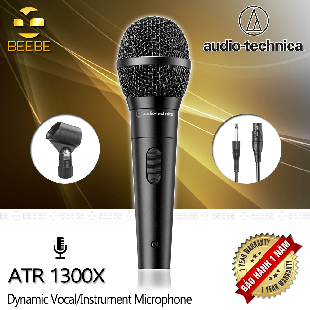 Audio technica atr1300x - micro karaoke và sân khấu, độ nhạy cao, cáp dài
