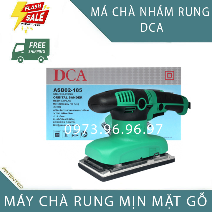 MÁY CHÀ NHÁM rung mịn bề mặt gỗ công suất 220W Chính hãng DCA ASB02-185