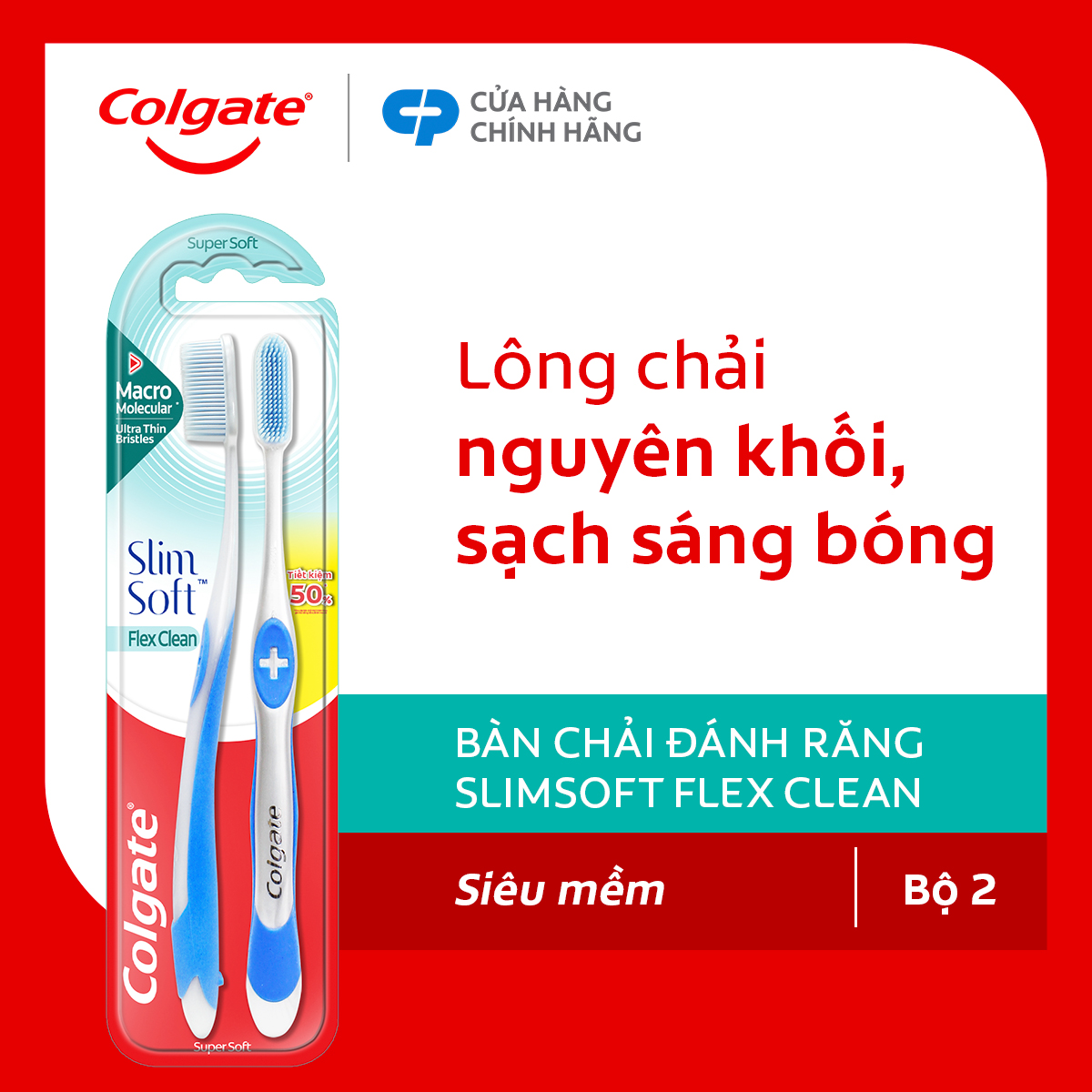 Bàn chải đánh răng Colgate Slimsoft Flex Clean - Mềm mảnh, than hoạt tính, 170mm