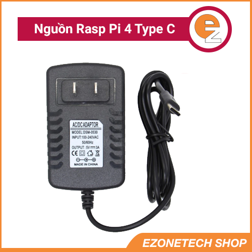 [HCM]Nguồn Raspberry Pi 4 Điện Áp 5V 3A Type C