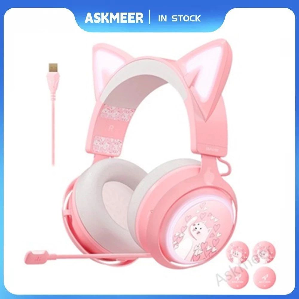 Tai Nghe Chụp Tai SOMIC GS510 USB 7.1 Có Đèn RGB Kèm 4 Vỏ Bảo Vệ Mic Dành Cho Máy Tính Laptop