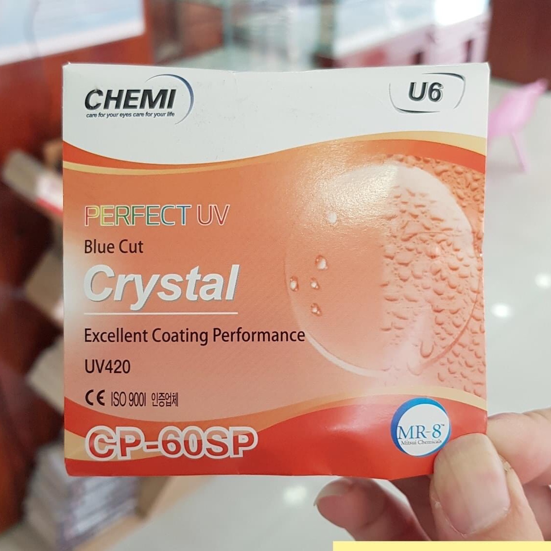 Tròng kính bule 1.60 chemi chính hãng