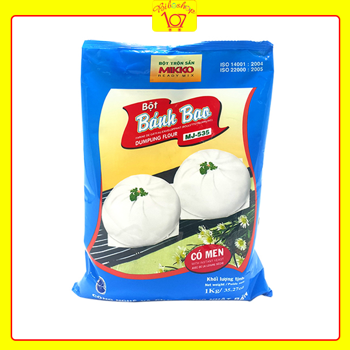 Bột bánh bao mikko trộn sẵn có men sẵn gói 1kg