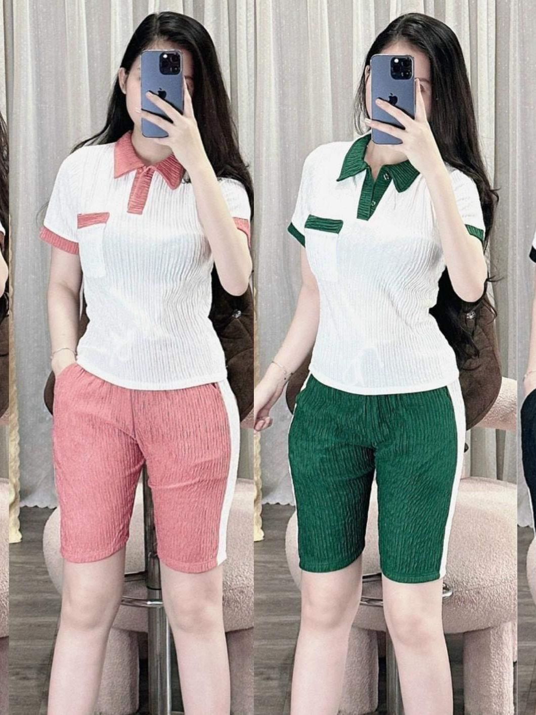 Set bộ đũi ngố cổ sơ mi thời trang siêu dễ thương