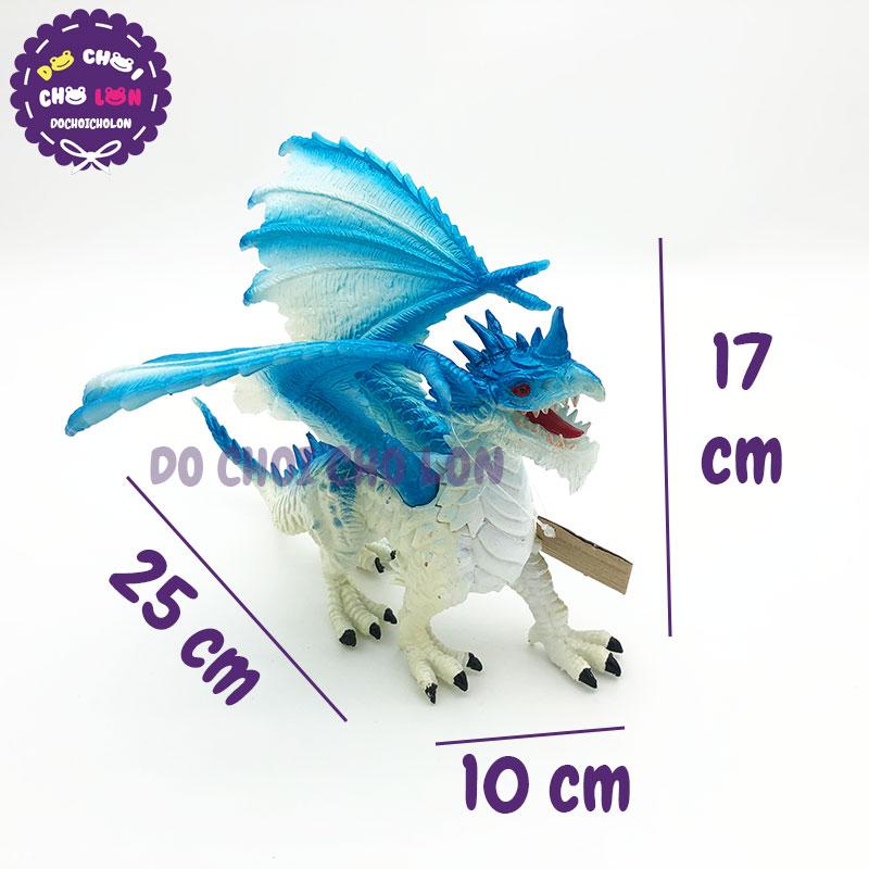 Đồ chơi rồng XANH DƯƠNG có cánh bằng nhựa cứng 056