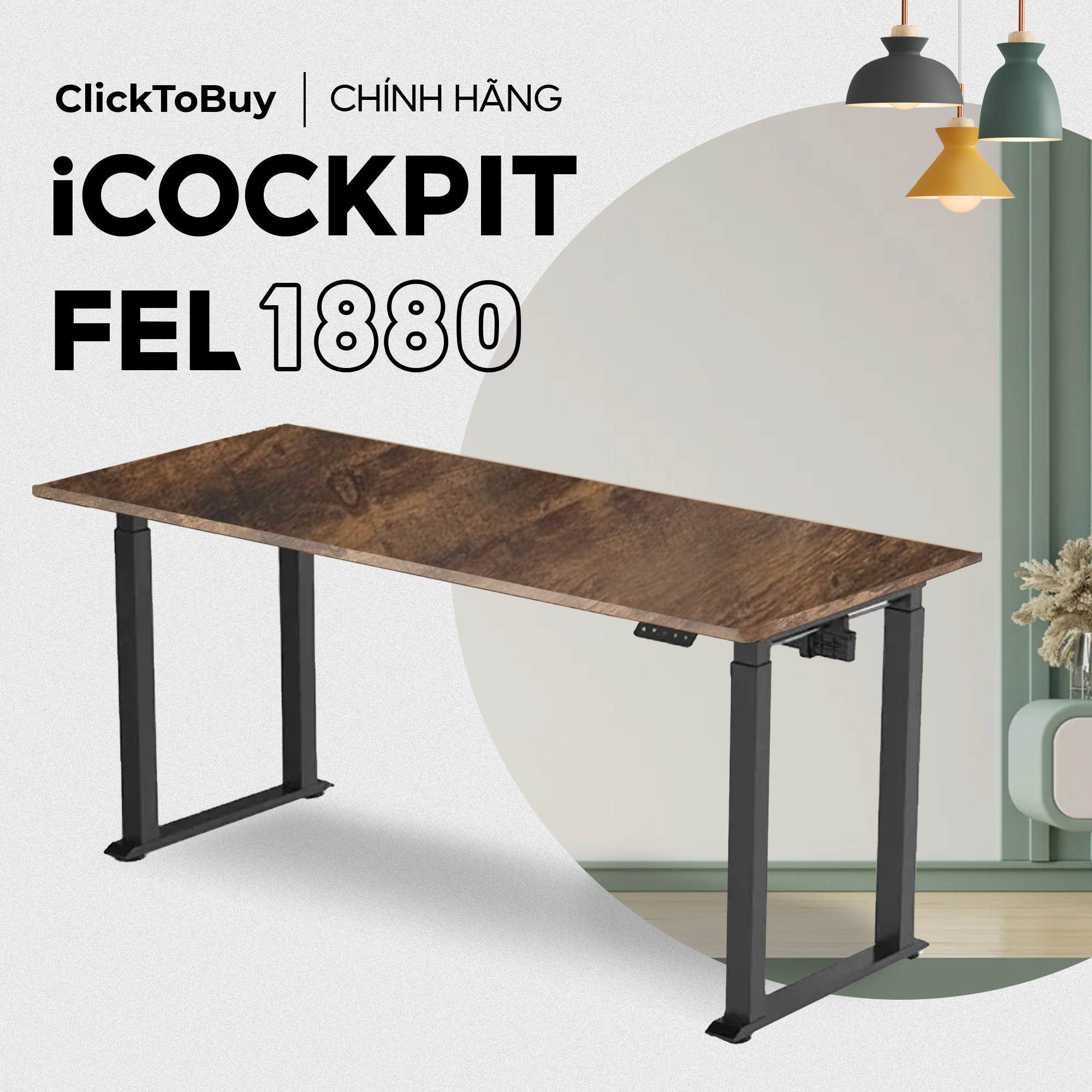 Bàn nâng hạ icockpit FEL 1880. Bàn nâng hạ đầu tiên với 4 chân bàn , cực kì chắc chắn