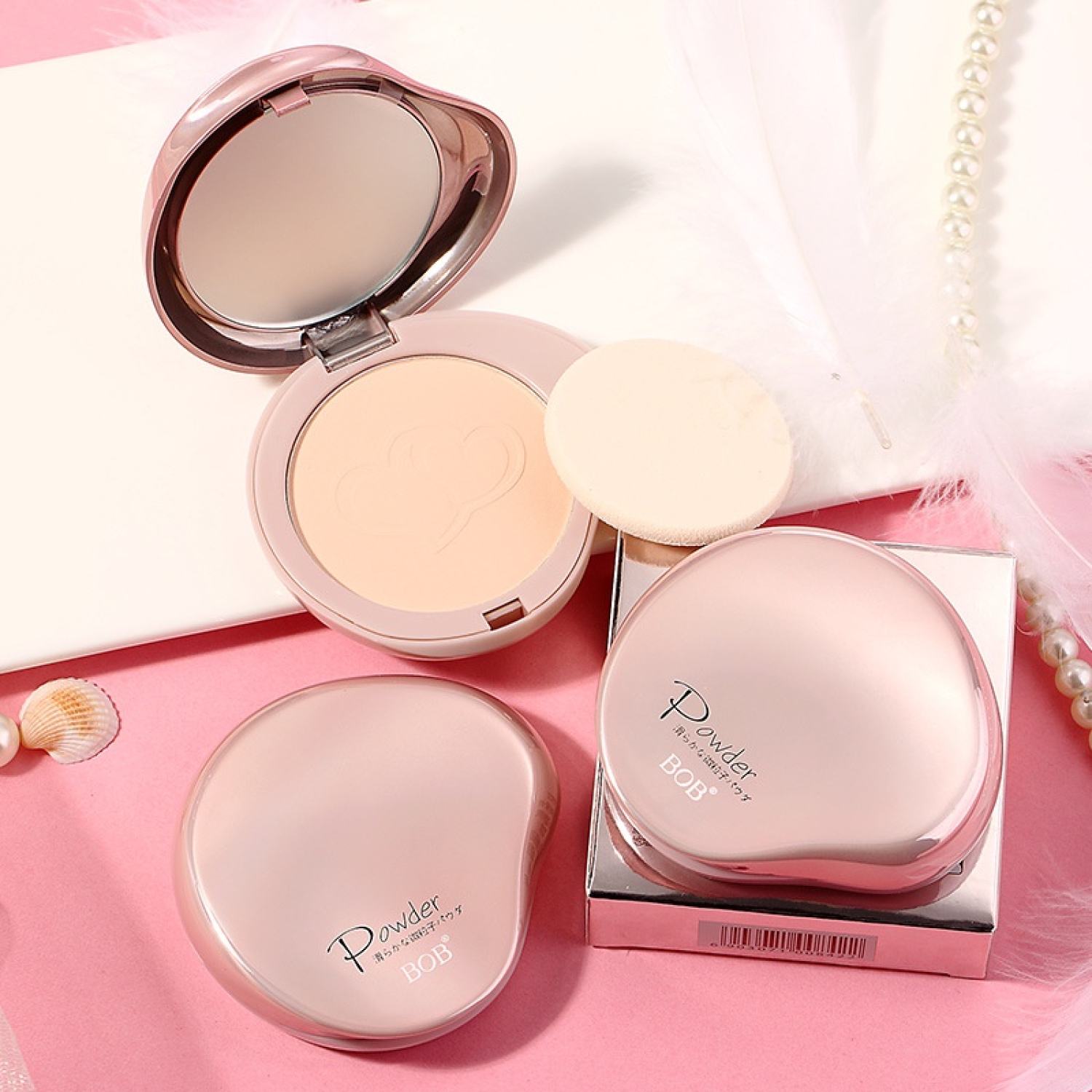Phấn Phủ Kiềm Dầu BOB Dạng Nén Kết Cấu Nhẹ Thoáng Khí Helens Beauty Mã 021