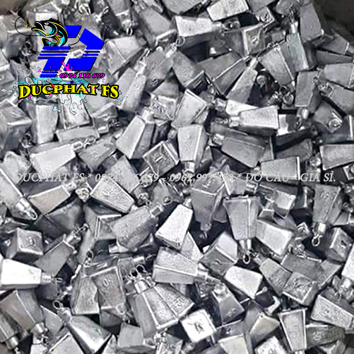 chì câu cá QUẢ CÂN , chì leo (5 viên/ chì 35g - 200g)