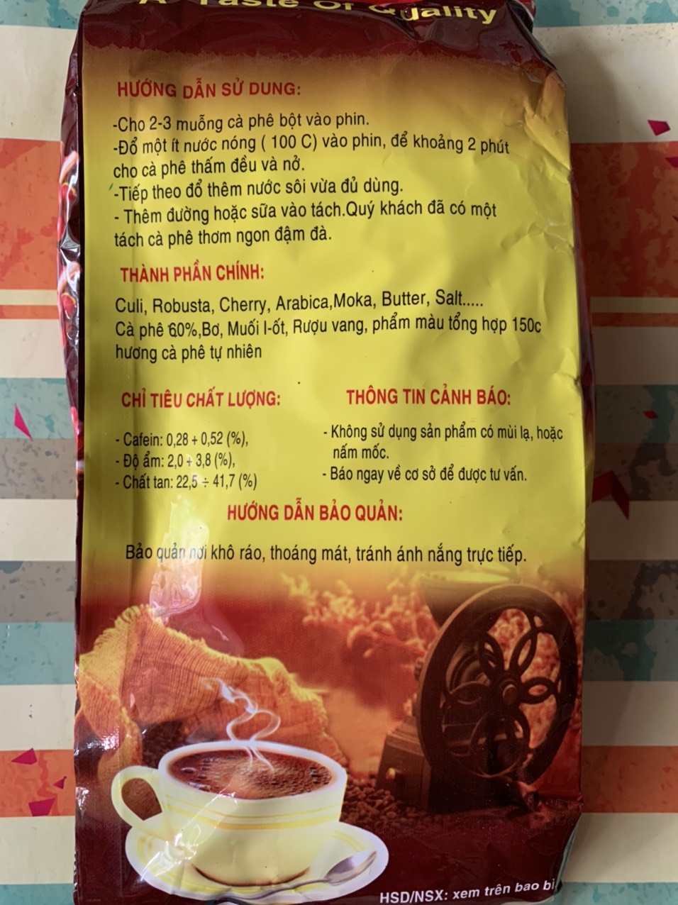 Nửa ký cà phê xay sẵn Thu Phương