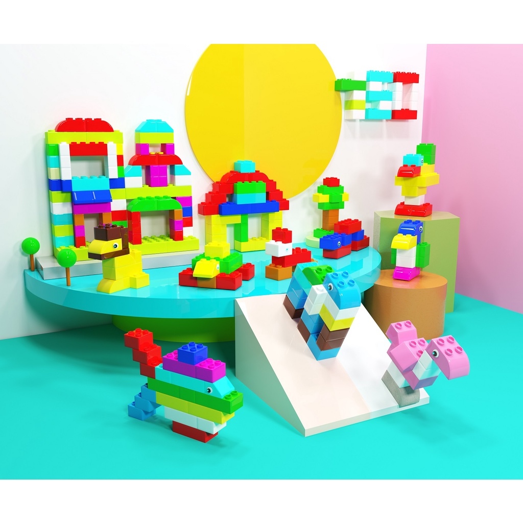 Giảm giá ✘☑ 150 chi tiết Đồ Chơi xếp hình lắp ghép cỡ Lego Duplo ...