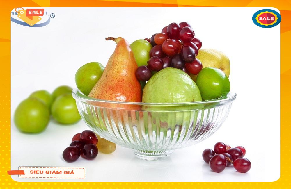 Tô thố thủy tinh đựng rau trộn trái cây ngày tết