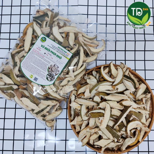  Vỏ bưởi khô nguyên chất giảm cân làm mềm mượt khỏe tóc dưỡng da giãm mỡ máu nguyên liệu nấu chè làm mứt  500 gr - 1kg  I Kho Thảo Dược 24h 