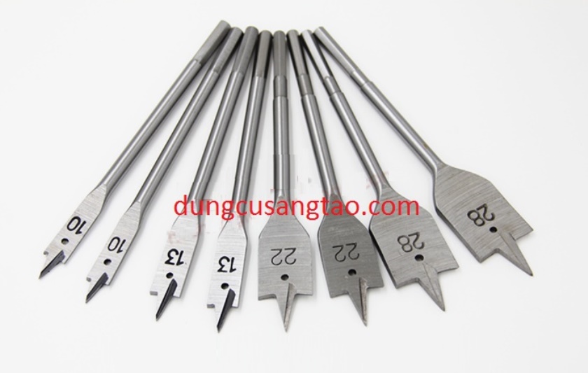 Bộ mũi phay lỗ cánh én / Mũi khoét lỗ gỗ dạng đuôi cá