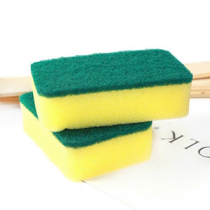 SET 10 miếng mút xốp rửa chén chà nồi 2 mặt tiện dụng