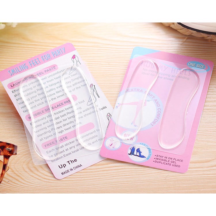 Bộ 2 miếng lót gót giày silicon êm chân