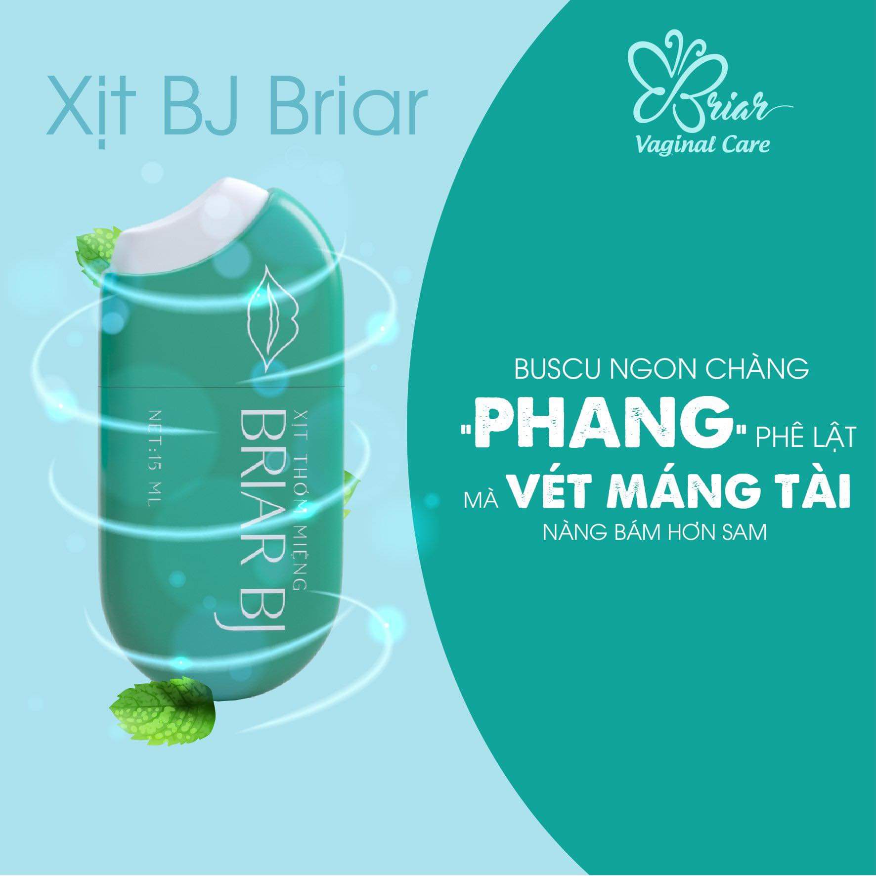 Xịt thơm miệng briar bj - xịt buscu vét máng