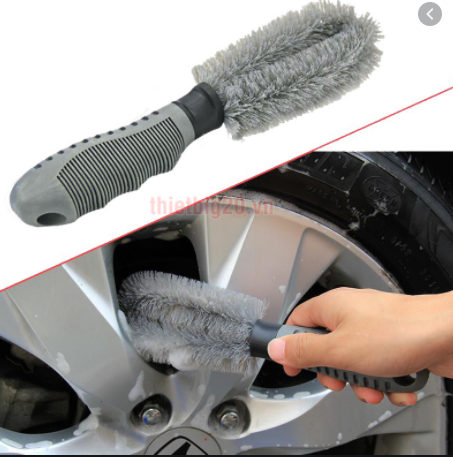 Chổi cọ rửa xe hơi tay cầm thẳng, cán dài, thông minh tiện lợi