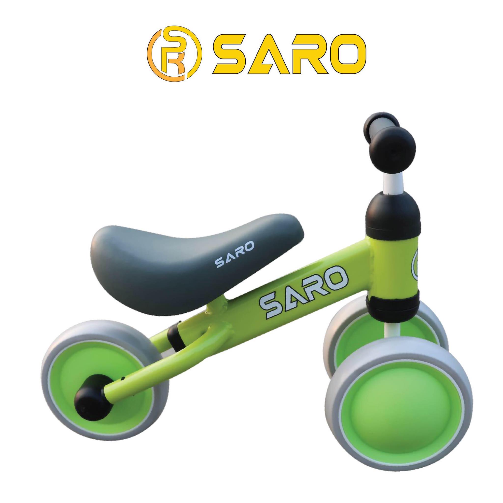 Xe thăng bằng Saro mini màu xanh lá-Dành cho bé từ 9 tháng đến 24 tháng, cho bé từ 9 tháng tuổi đến 24 tháng, hàng nhập khẩu chính ngạc