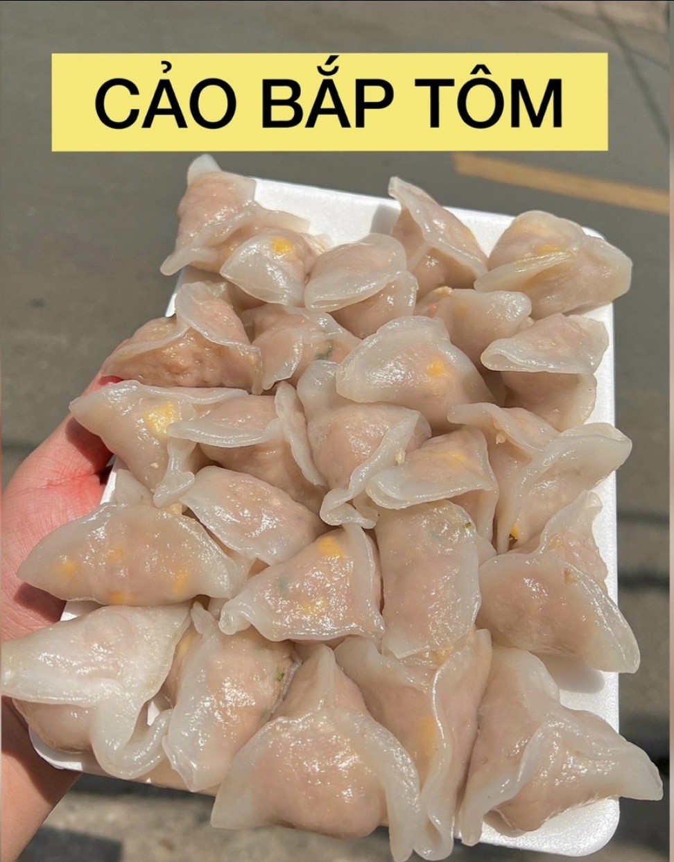 Há cảo bắp tôm thịt , cảo hẹ tom thịt loại Đăc Biệt - các loại dimsum khác 900gam