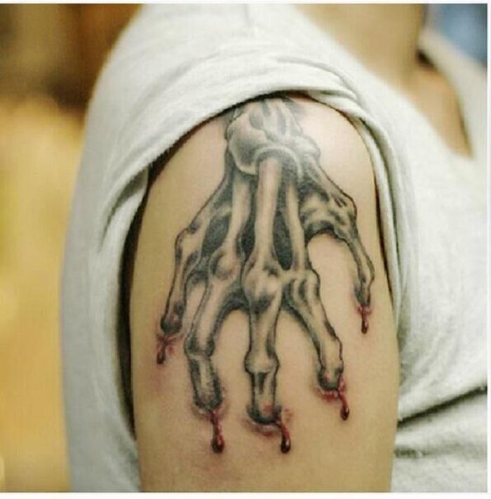 [HCM]HÌNH XĂM DÁN BÀN TAY QUỶ KÍCH THƯỚC 15 x 21 CM