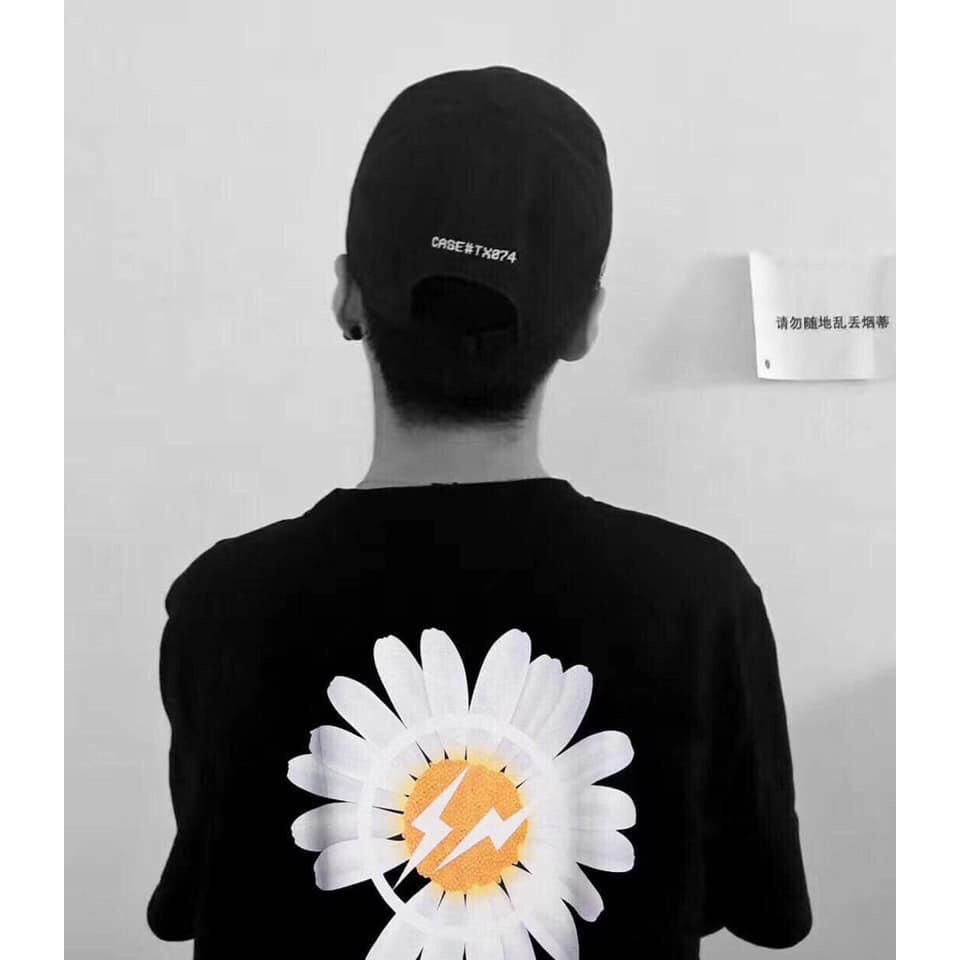 [Có Feedback] Áo thun hoa cúc họa mi unisex nam nữ form rộng tay lỡ cổ trong casual vải cotton co giãn 4 chiều phong cách Hàn Quốc Shine Store