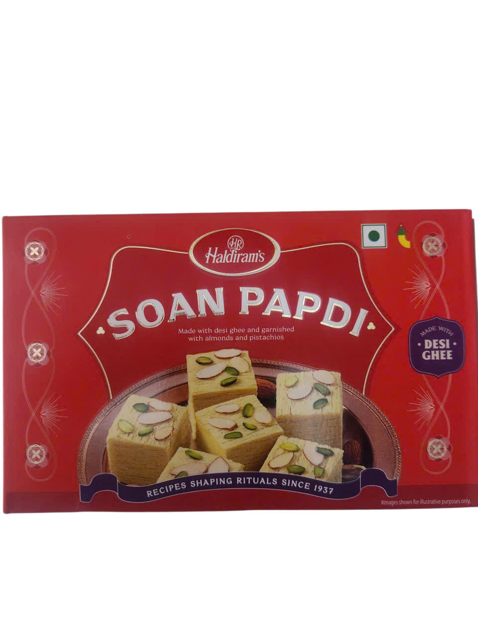 HALDIRAM'S SOAN PAPDI 250GR Bánh ngọt tráng miệng Ấn Độ vị HALDIRAMS Soan Papdi gói 250gr