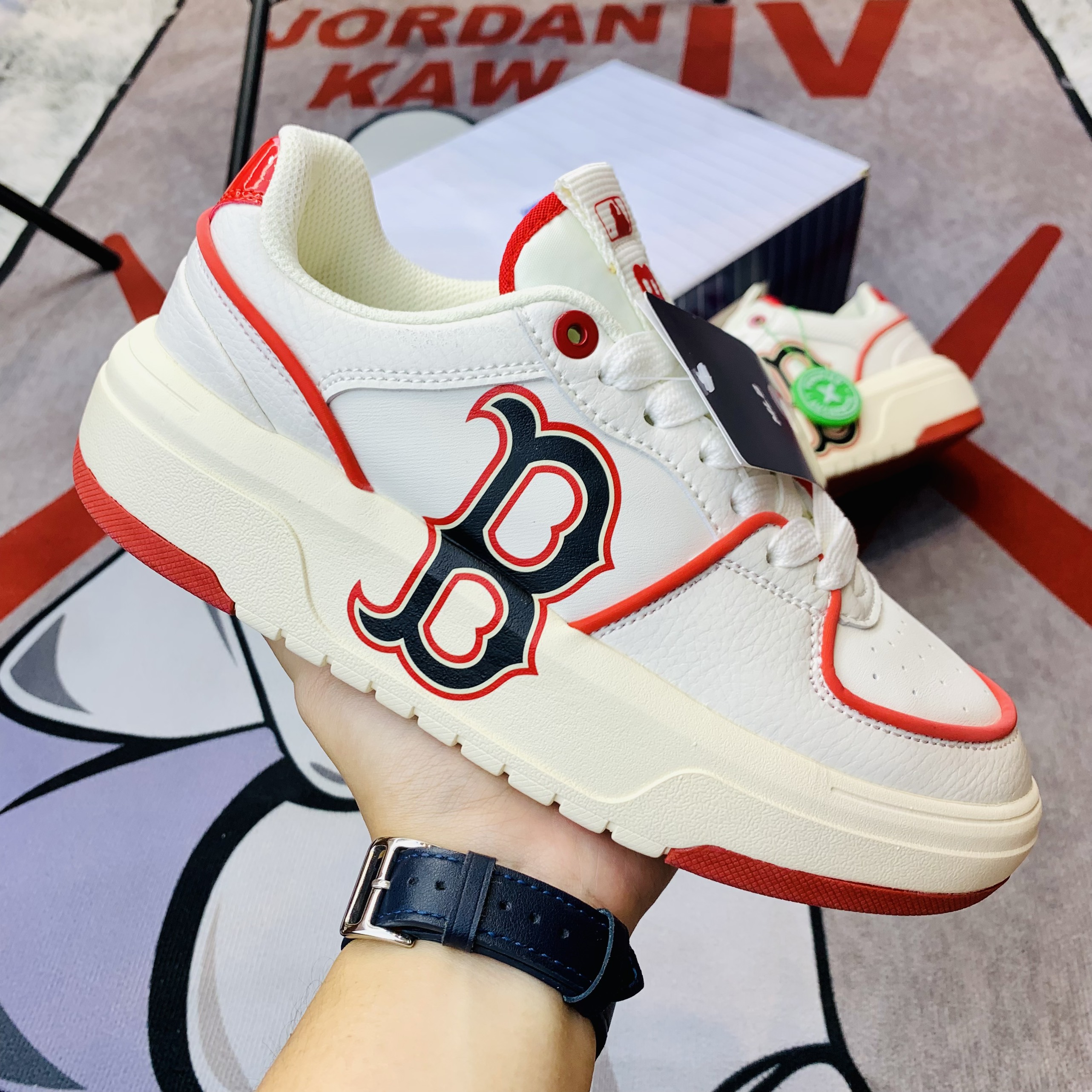 Giày MLB Chunky Liner Low Boston Red - MLB Boston Đỏ