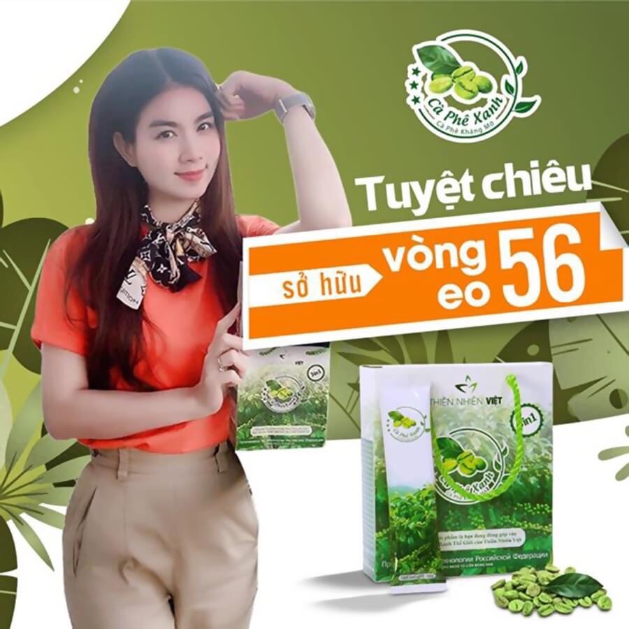 SỈ 10 HỘP CÀ PHÊ XANH GIẢM CÂN - MỖI HỘP 10 GÓI