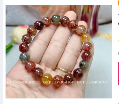 VÒNG CHUỖI THACH ANH TÓC ĐA SẮC NHIỀU LI TUYỆT ĐẸP