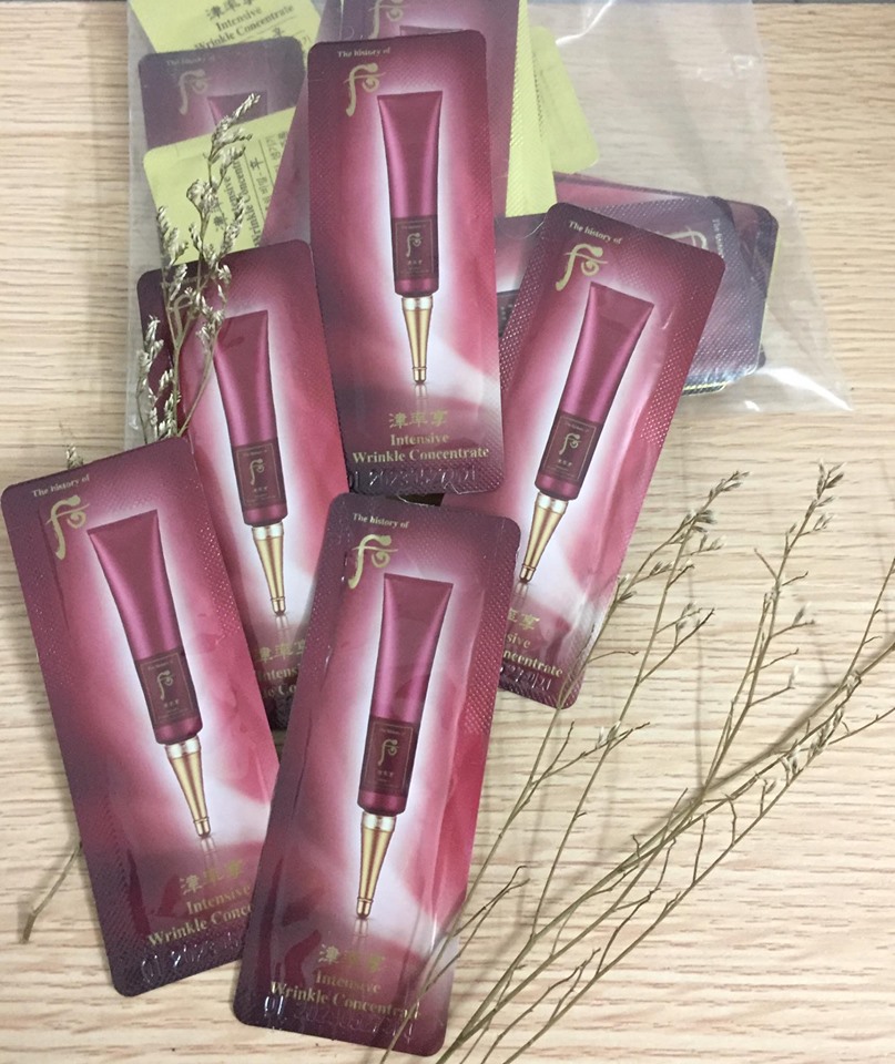 [HCM]10 gói Tinh Chất Chống Nếp Nhăn Whoo Intensive Wrinkle Concentrate 1ml