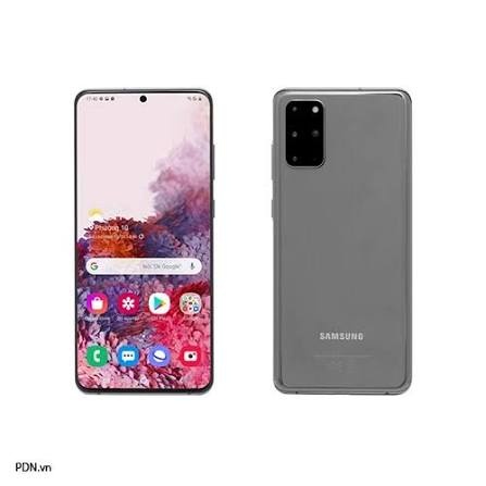 Samsung Galaxy S20Plus Mobile Phone in Three Colors: Black, Gray, and Blue with a Prominent Rear Camera and Brand Logo. - 2