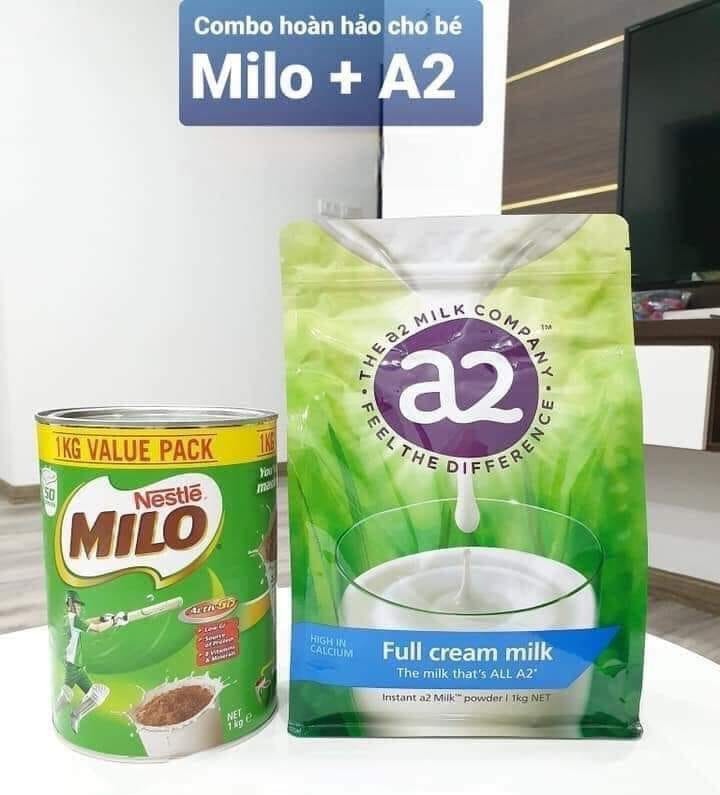 Sữa a2 + milo úc