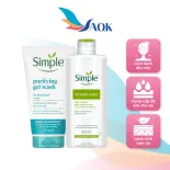 Combo Sữa rửa mặt Simple Purifying Gel Wash (150ml) + Nước tẩy trang Simple Micellar Water (200ml)