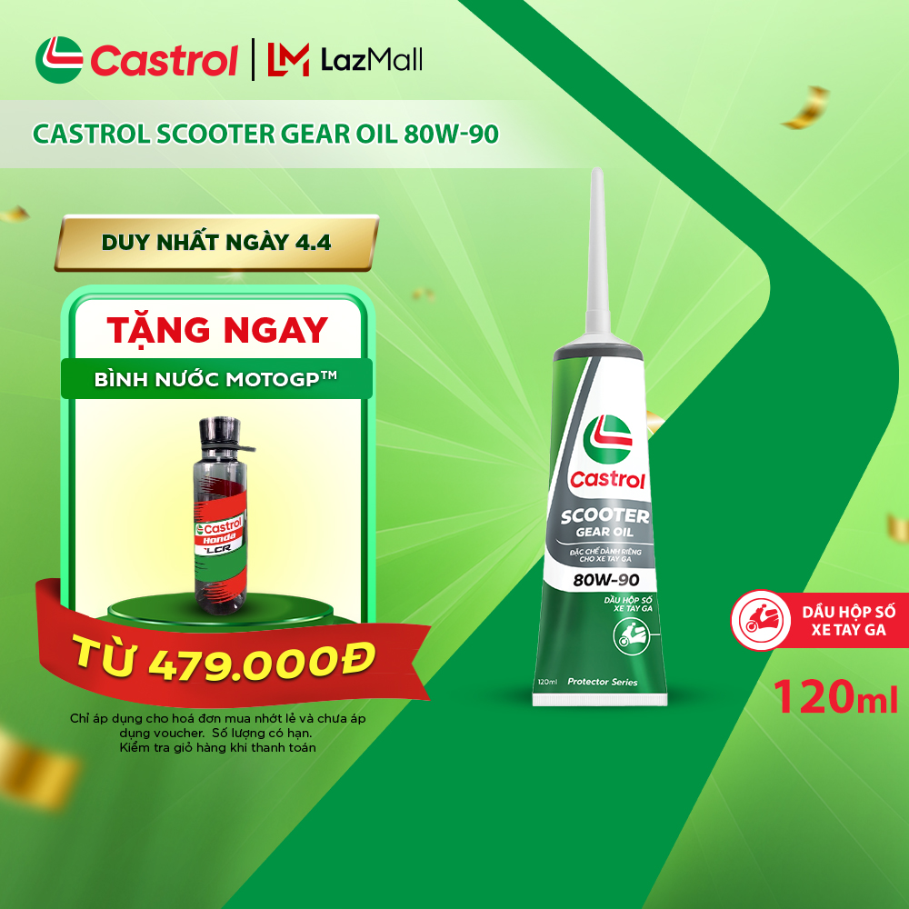 Dầu hộp số xe tay ga CASTROL SCOOTER GEAR OIL (120mL)
