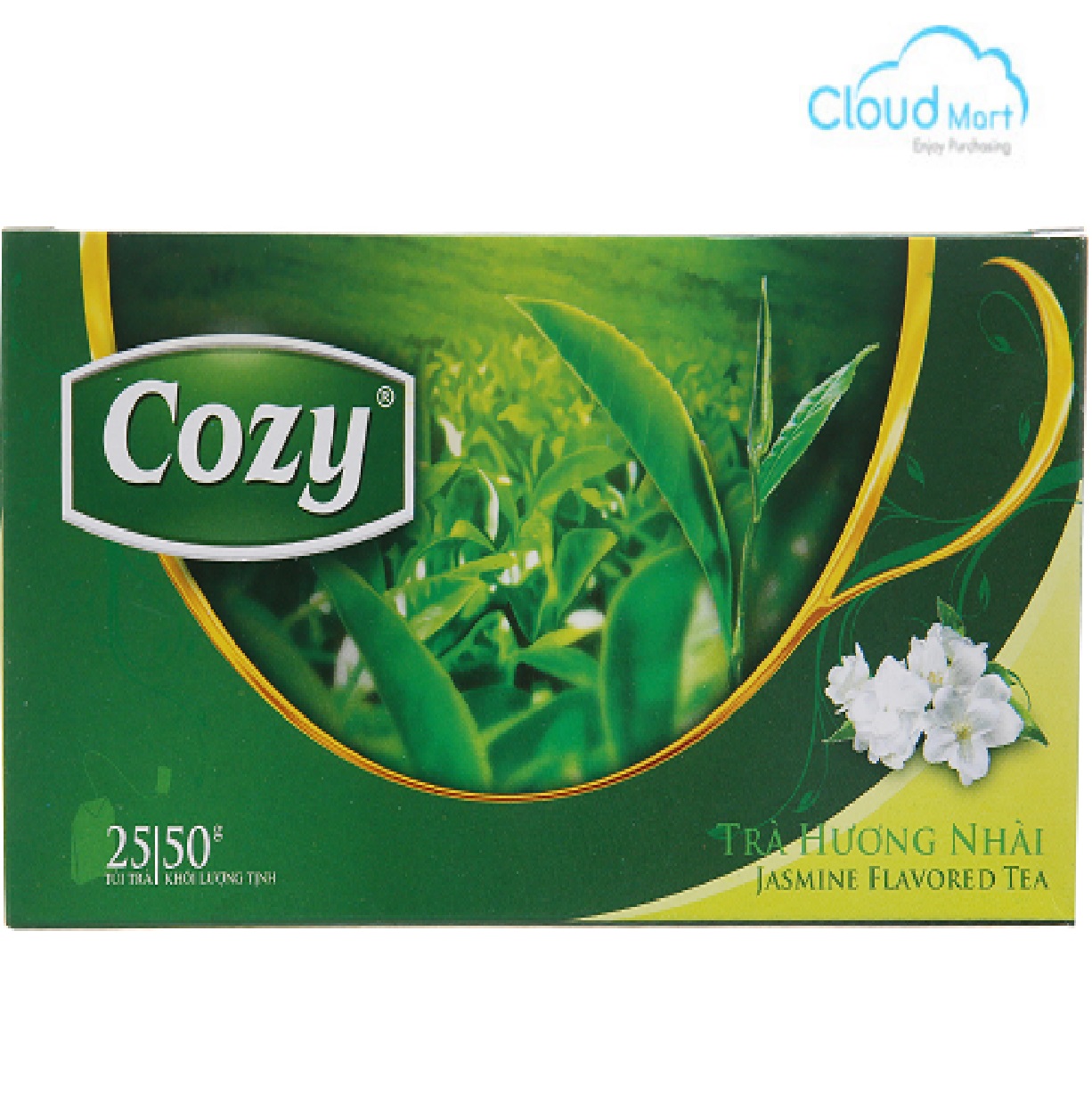 Trà Cozy hương Nhài (2g*25 túi) - Nguyên Vật Liệu Pha Chế - Cloud Mart
