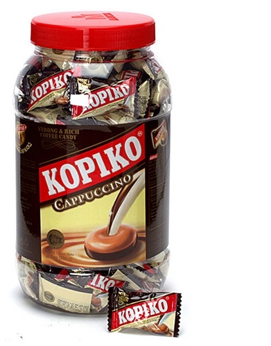 Kẹo cà phê cappuchino KOPIKO cappuchino candy hũ 600g khoảng 190 viên