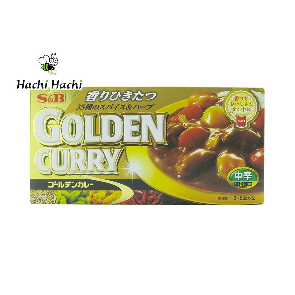 Viên nấu cà ri Golden Curry Vị cay vừa 198g (8 viên) - Hachi Hachi Japan Shop