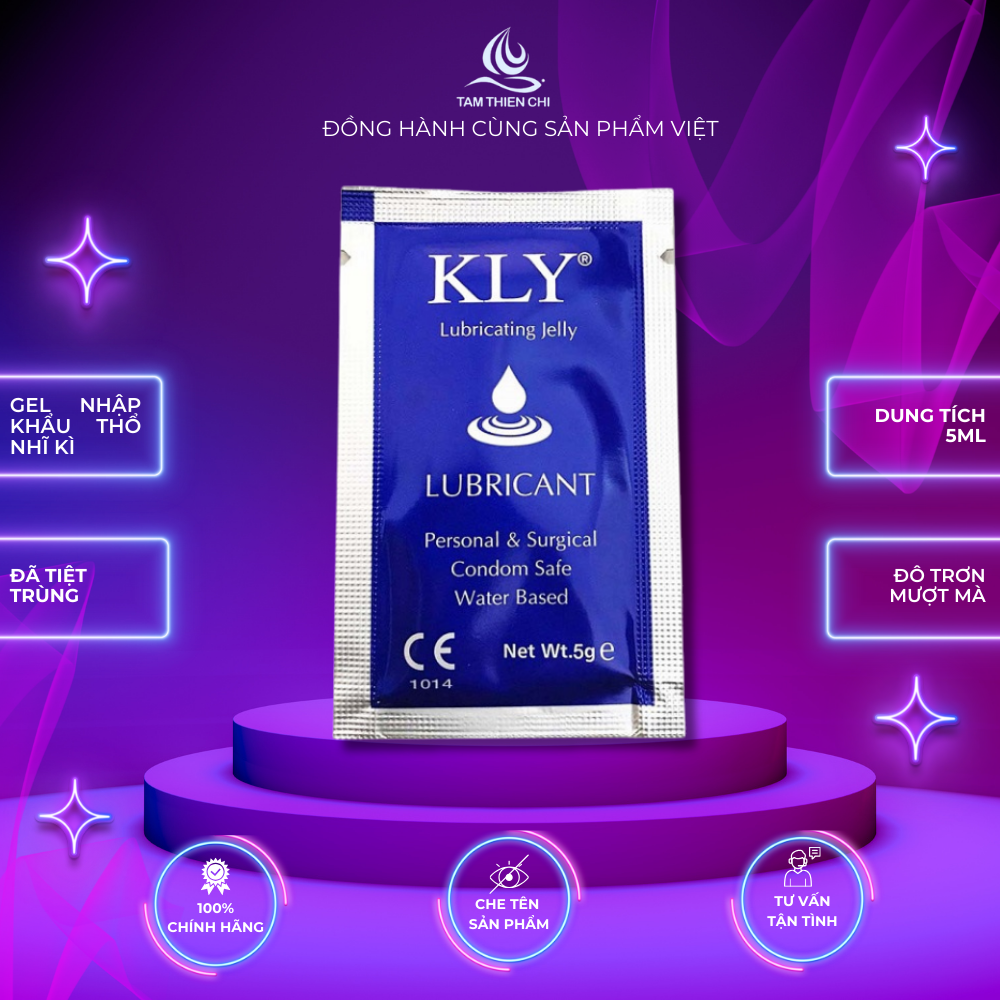 Gel bôi trơn Turkuaz dạng gói gốc nước an toàn KLY (bộ 5 gói x 5ml) Tâm Thiện Chí