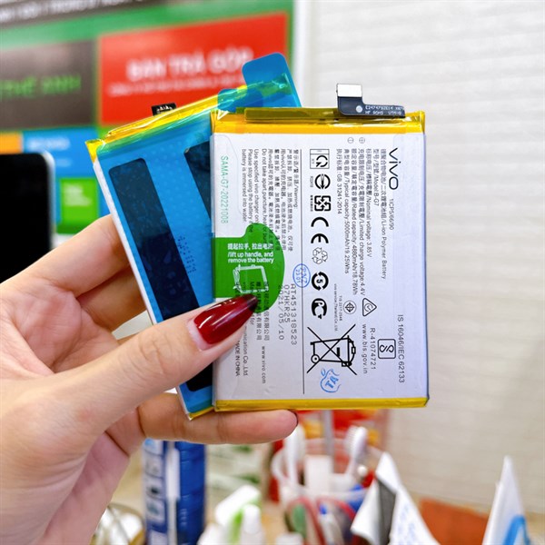 Pin linh kiện vivo b-g7, vivo y3, vivo y11, y12, y15, y17, u10, z5x 4880, 5000mah zin chuẩn pin nặng